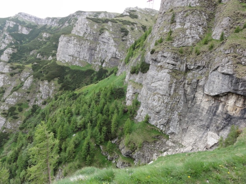 Intrarea în Brâul de Sus al Jepilor. Sursă: Rupi