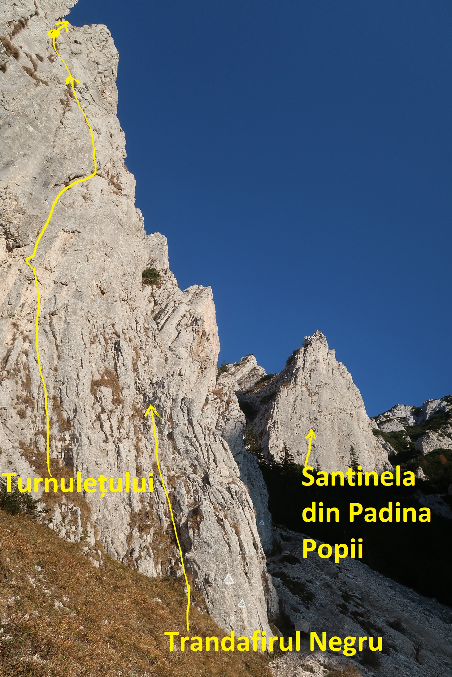 padina popii trasee superioare